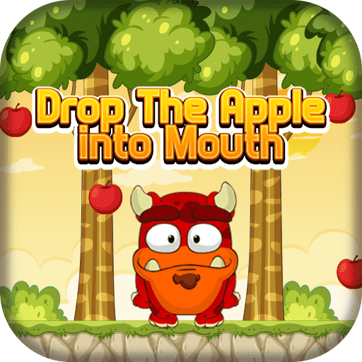 Drop the apple into mouth