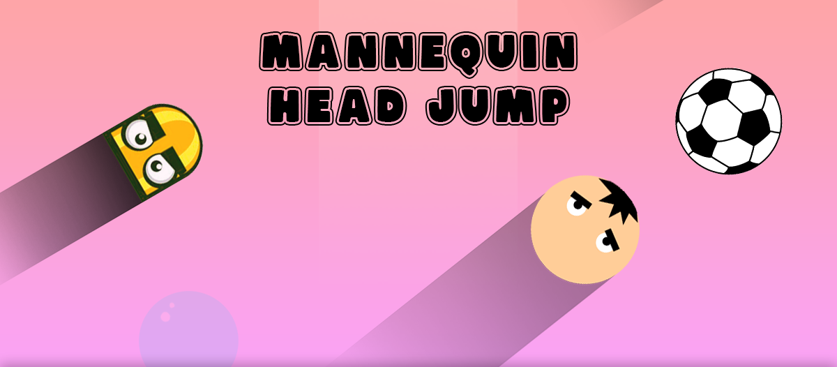Mannequin head jump background